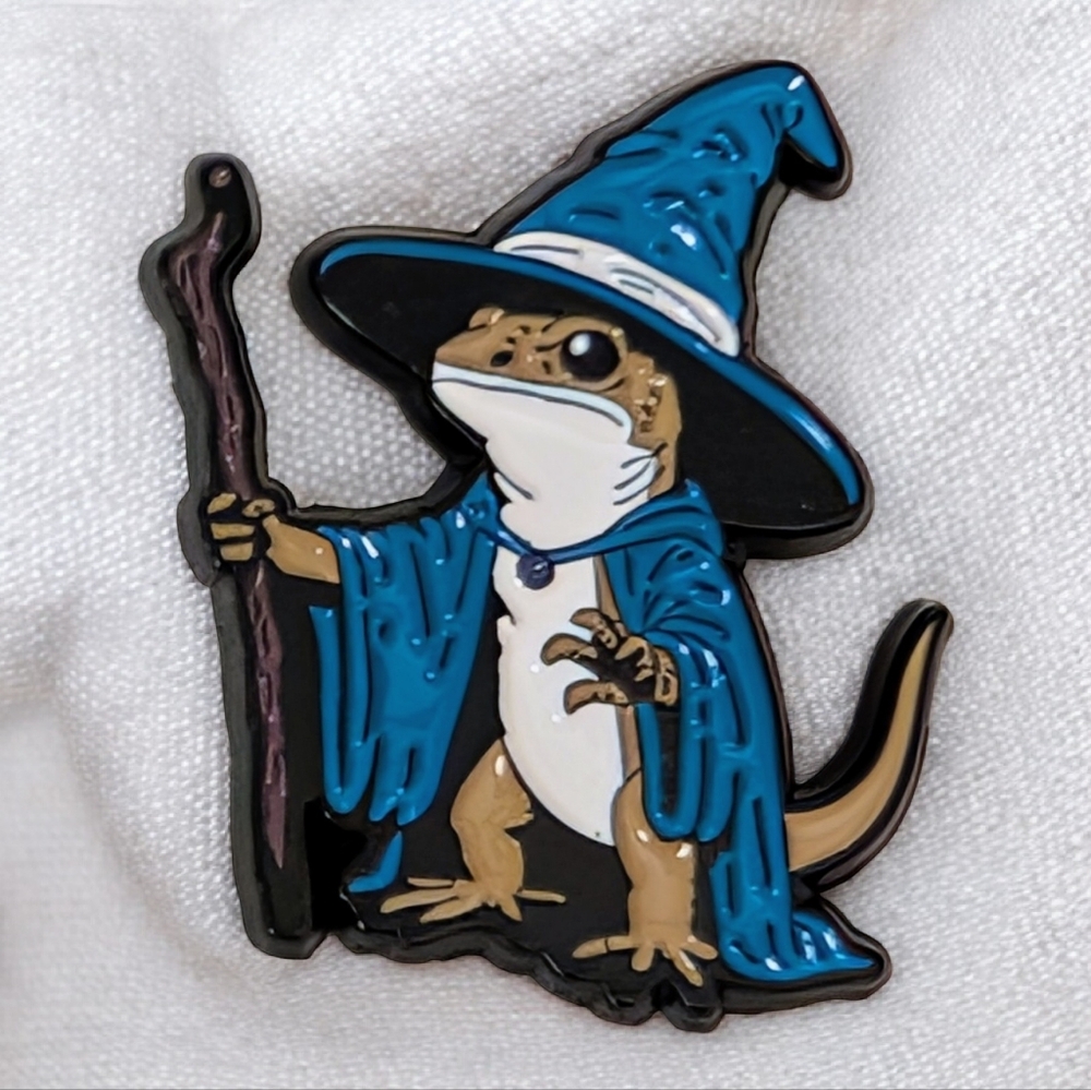 Wizard Lizard Enamel Pin